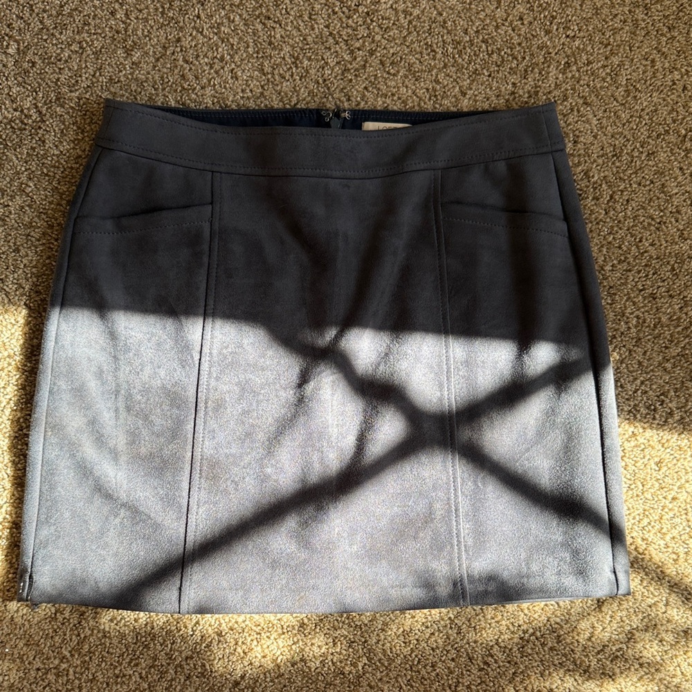 LOFT Faux suede Skirt